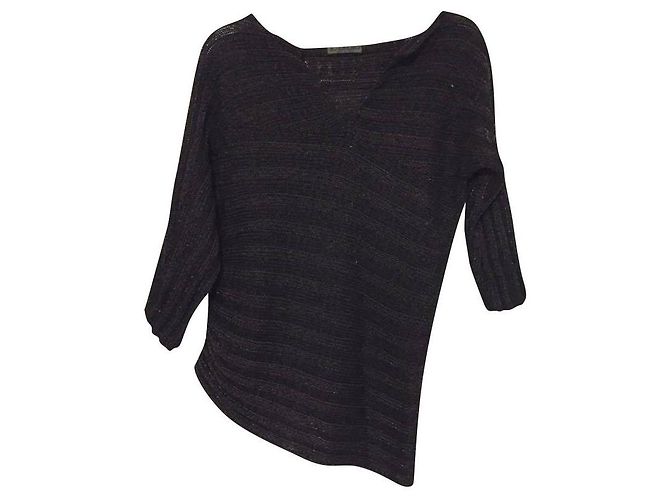 Iceberg asymmetrisches Stricktop schwarz