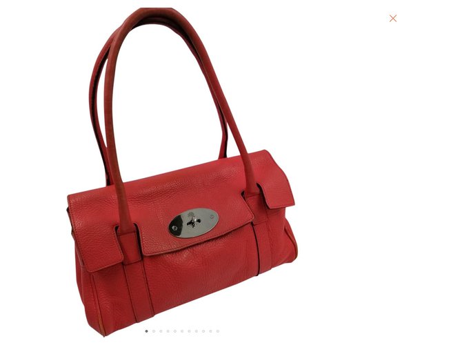 Mulberry Small Bayswater older version Red Leather  ref.159607