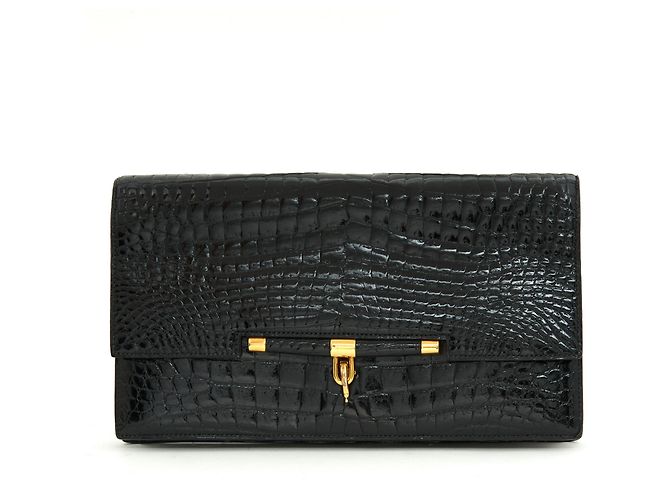 Hermès PALONNIER NERO CROCO
