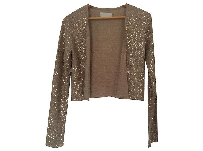 Zadig & Voltaire Small sequined jacket Golden