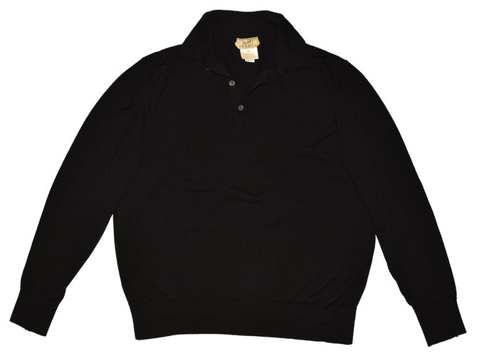 Hermès Sweaters Black Wool  ref.159730