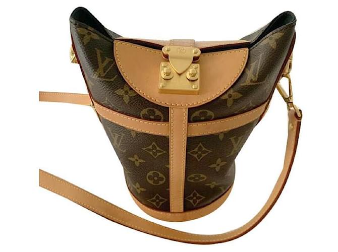 Louis Vuitton Handbags Brown Leather  ref.159745