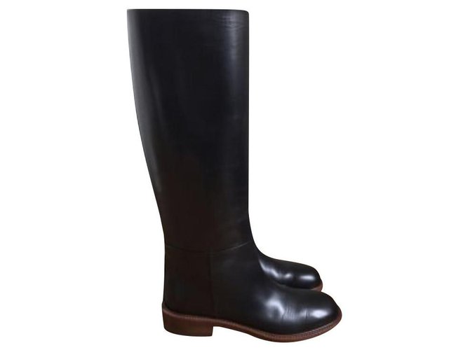 Céline Boots Black Leather  ref.159918