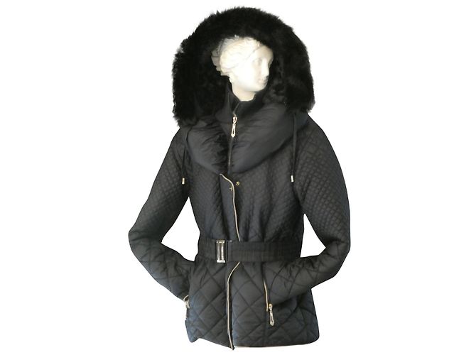 Rene Derhy Quilted Jacket Navy Blue