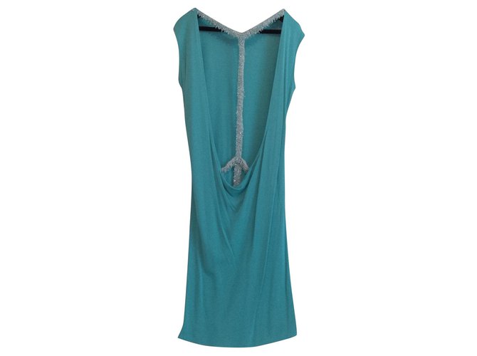 Autre Marque Dresses Turquoise Polyester Viscose  ref.160171