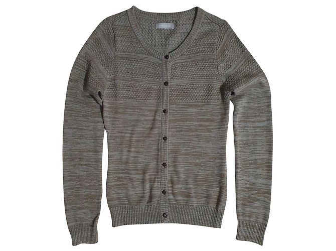 Cardigan Aino Samsoe & Samsoe Vert Crème Laine Multicolore