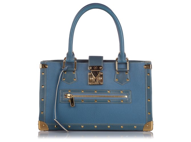 Louis Vuitton Blue Suhali Le Fabuleux Bag Leather  ref.160215