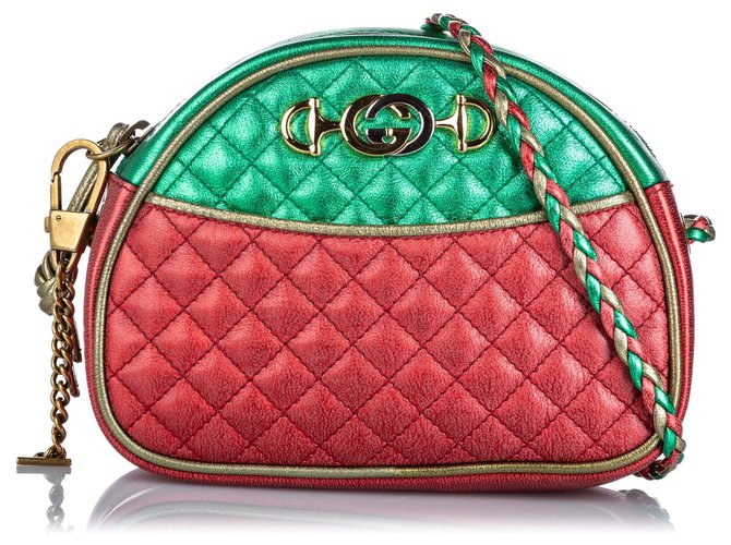 gucci red and green bag