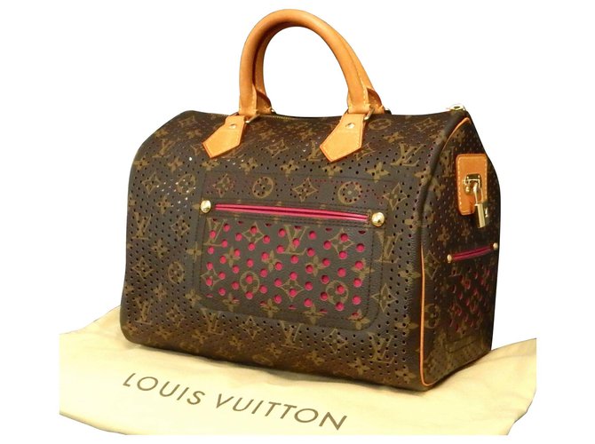 Speedy Louis Vuitton ist sehr schnell Pink Leinwand  ref.160388