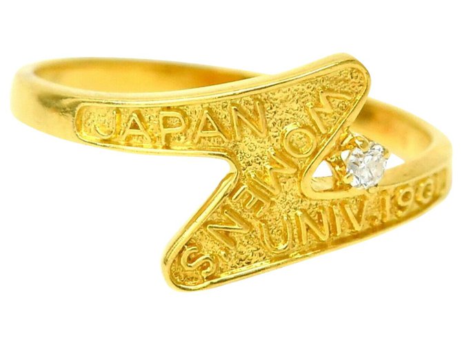 Anel De Diamante De Mikimoto Amarelo Ouro amarelo  ref.160423