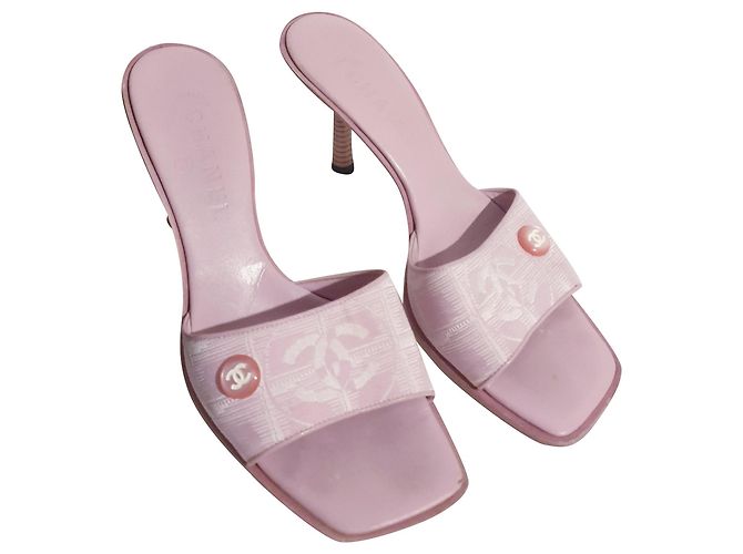 Chanel pink mules 38.5