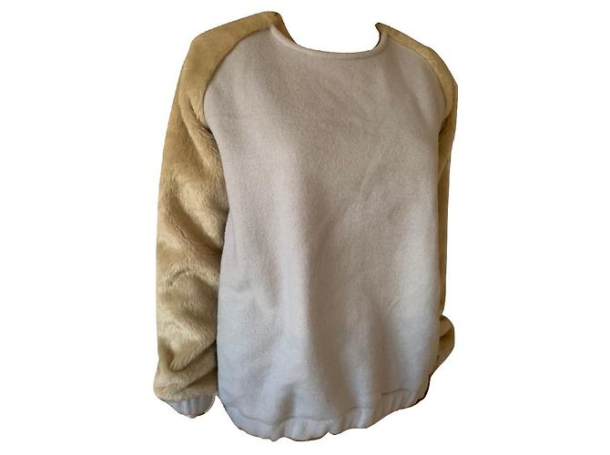 Autre Marque ByTimo Strickpullover Wolle Blau Beige 