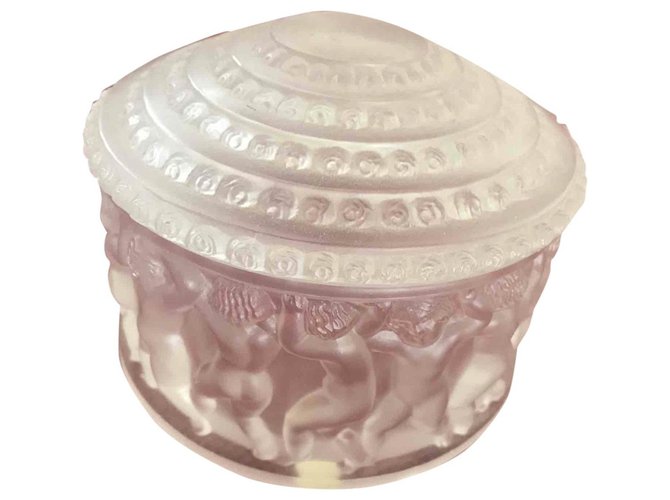 Lalique Bonbonnière chérubins Branco  ref.160705