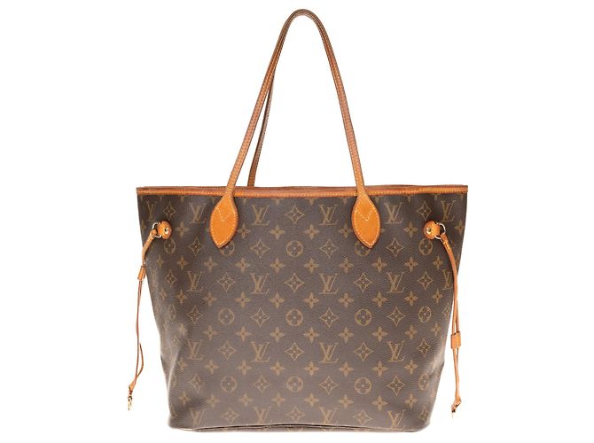 Louis Vuitton Neverfull MM handbag in monogram coated canvas Brown