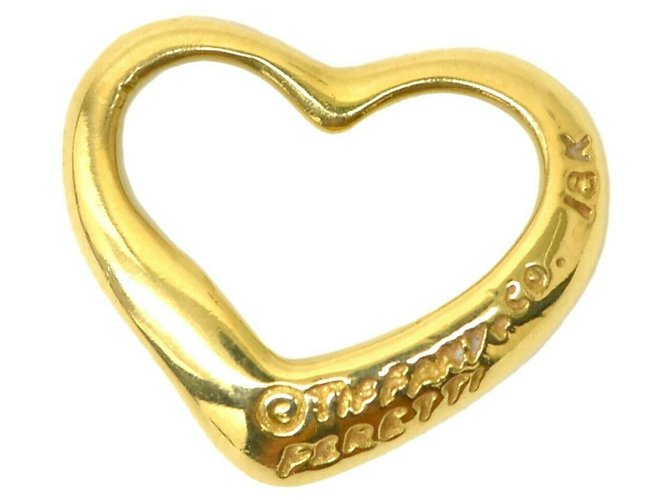 Tiffany & Co TIFFANY Y COMPAÑIA. Colgante de corazón abierto Amarillo Oro amarillo  ref.160853