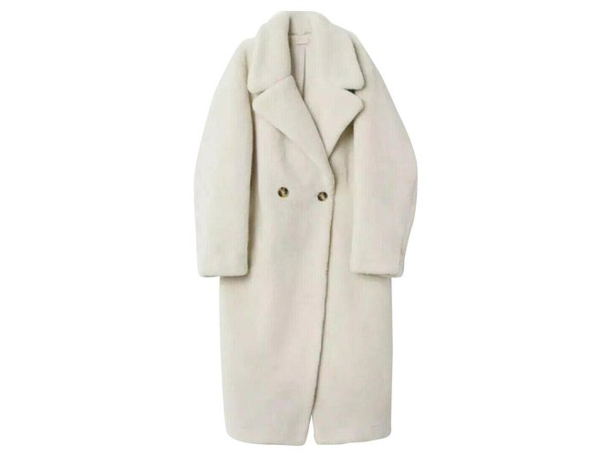 Autre Marque H M Cream Ref 160993, H M Wool Faux Fur Teddy Coat