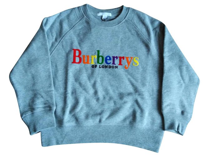 Burberry Regenbogen Grau Baumwolle