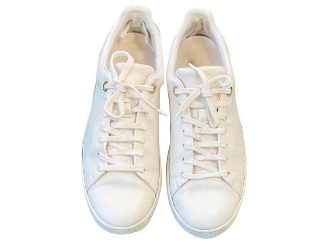 Louis Vuitton Sneakers White Leather  ref.161103