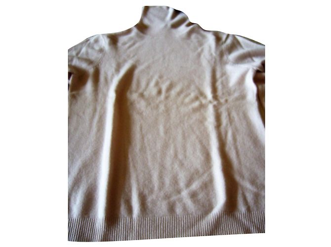 Pull col roulé rose pâle cachemire BRUCE FIELD neuf