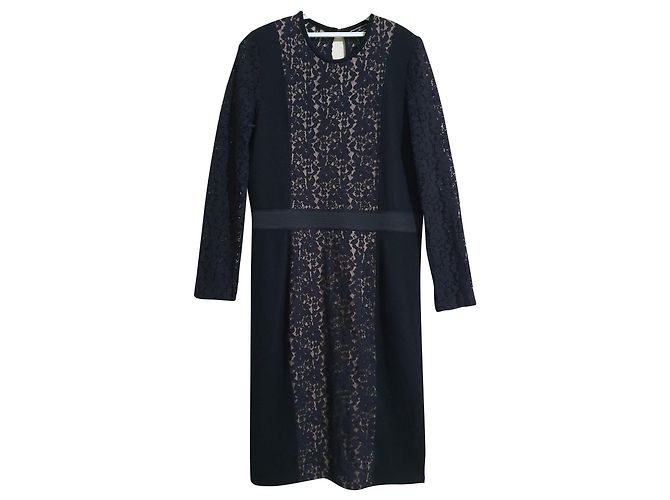 Spitzenkleid in Schwarz By Malene Birger XL