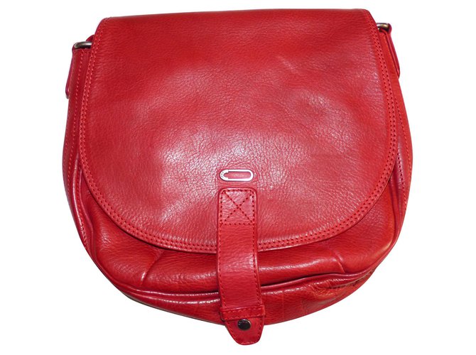 Ikks Handbags Red Leather  ref.161176