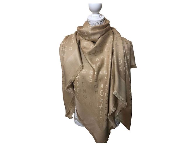 Louis Vuitton sciarpe Beige Cachemire