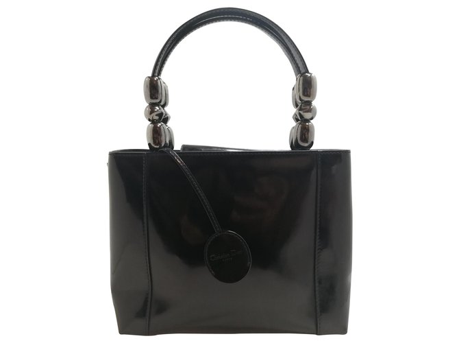 Christian Dior Handbags Black Patent leather  ref.161251