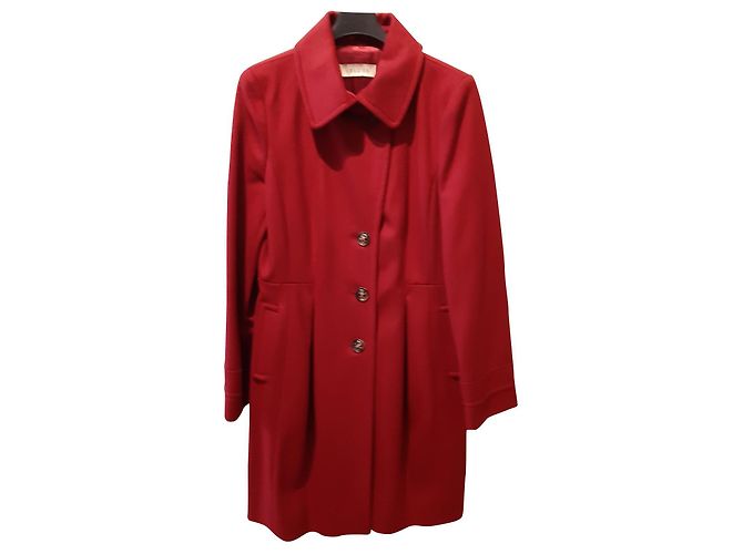 Autre Marque I Blues wool coat dark red