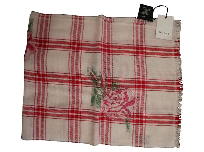 Bufanda Gucci de algodón rosa