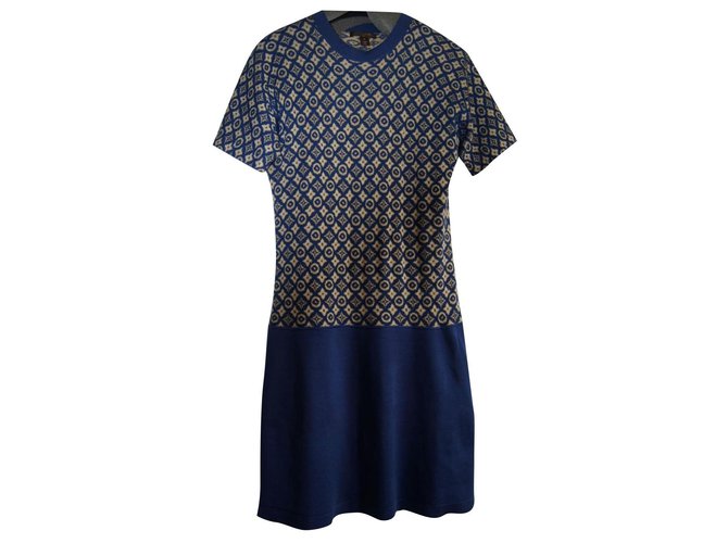Louis Vuitton Dresses Blue  ref.161485