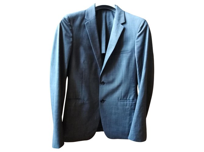 Prada Classic jacket Laine Gris  ref.161517
