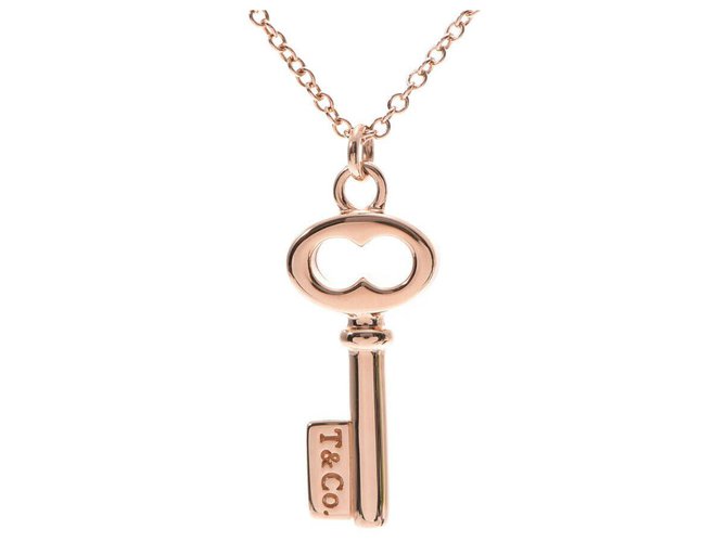 TIFFANY & CO. Key Necklace Golden Gold-plated  ref.161550