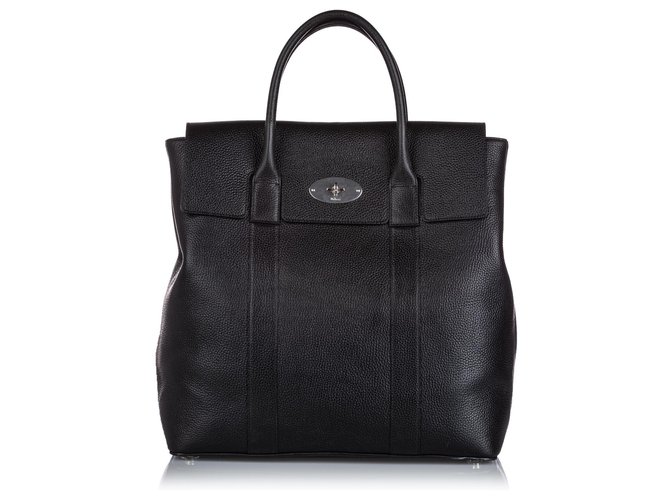 Mulberry Black Tall Leather Bayswater Handbag  ref.161633