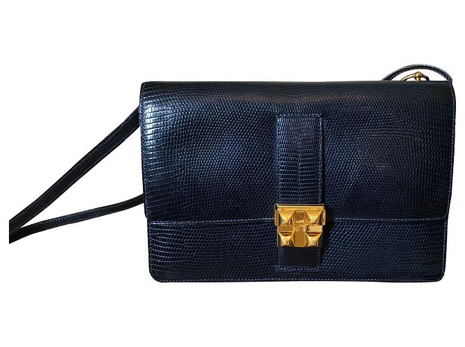 Médor Hermès Bolsa Medor Azul marinho
