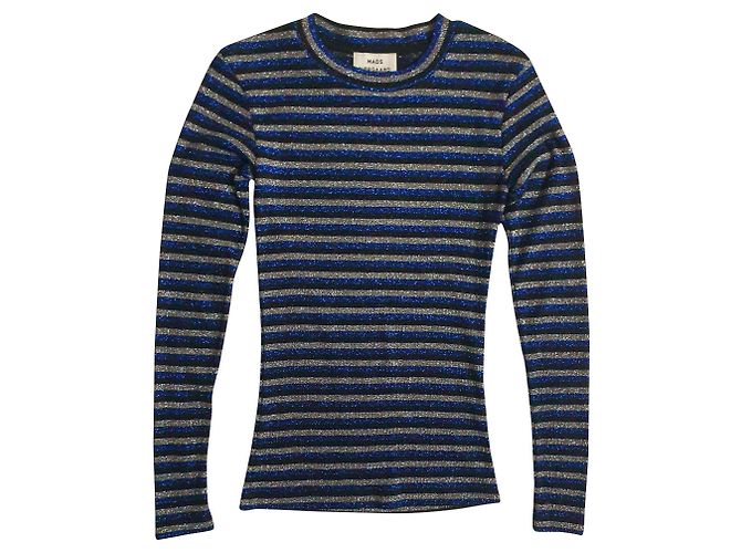 Autre Marque Mads Norgaard Bluse Triple Glam Gestreift Mehrfarben