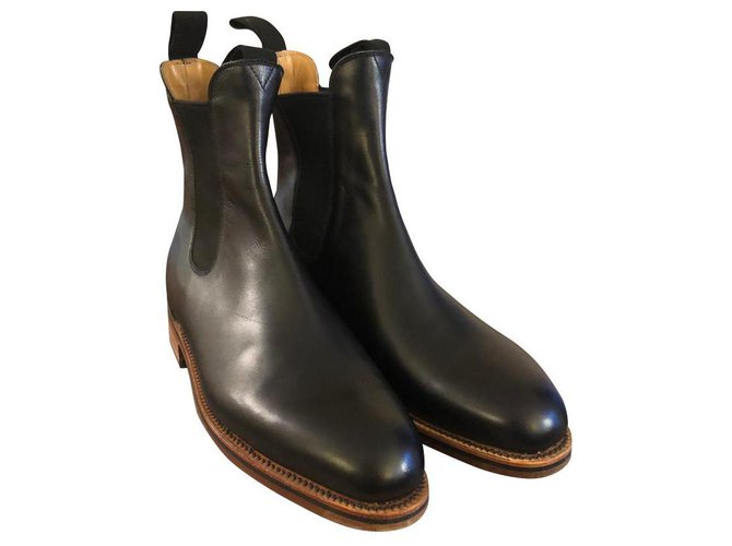 JM Weston Weston Boots Black Leather  ref.161869