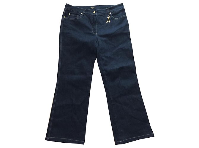 Jeans Escada Nine Azul Algodão