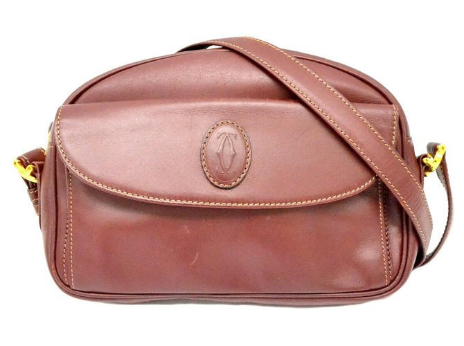 Cartier Must Line Shoulder Bag Leather  ref.162044