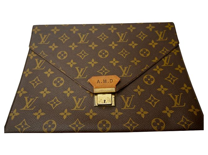 Bolsillo con solapa Louis Vuitton Monogram LV Marrón oscuro