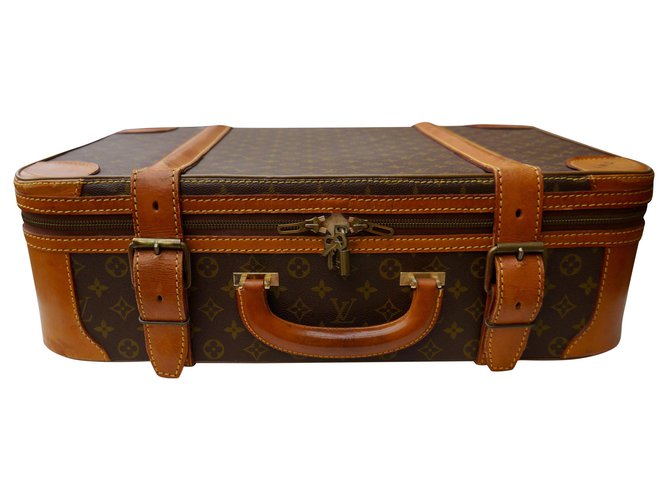 Louis Vuitton Soft Suitcase Dark brown Cloth  ref.162169
