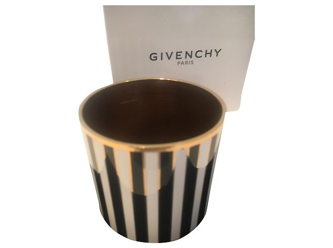 Manchette Givenchy métal blanc