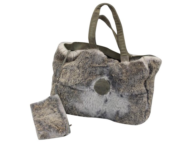 chanel rabbit fur bag