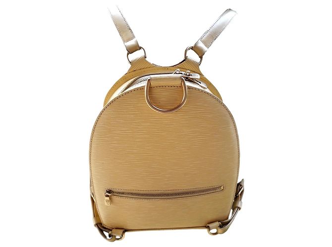 Zaino Louis Vuitton Mabillon in pelle Epi gialla Giallo