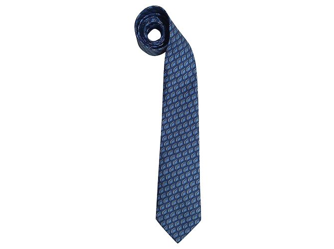 Hermès Silk Tie Blue