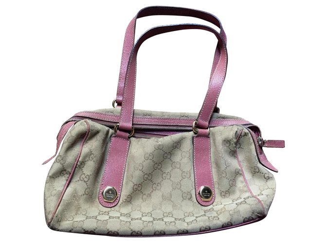 Gucci pink and beige Cloth  ref.162574