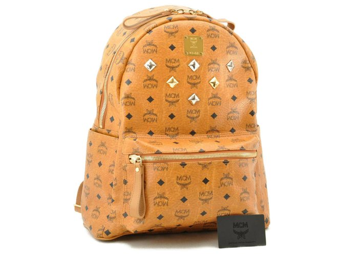 MCM Backpack Brown Cloth  ref.162605