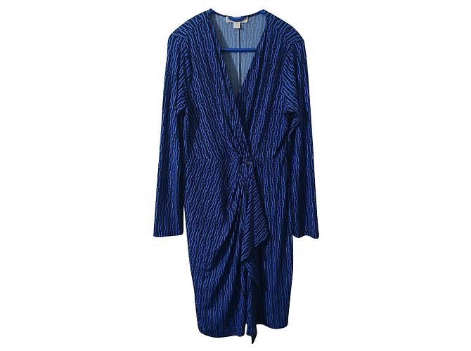 Michael Kors Jay Kleid Blau Schwarz