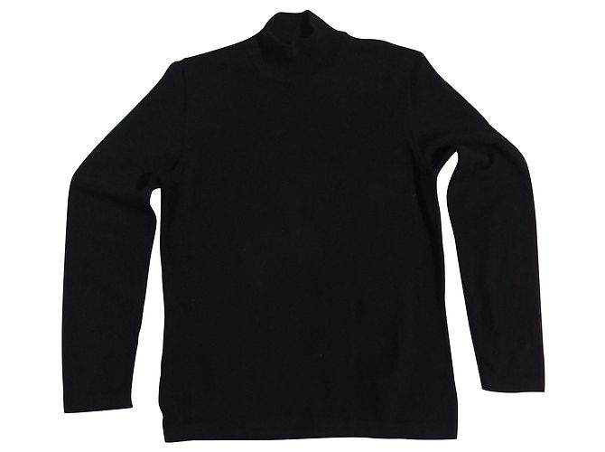 Fabiana Filippi Schwarzer Merinowolle Strickpullover M