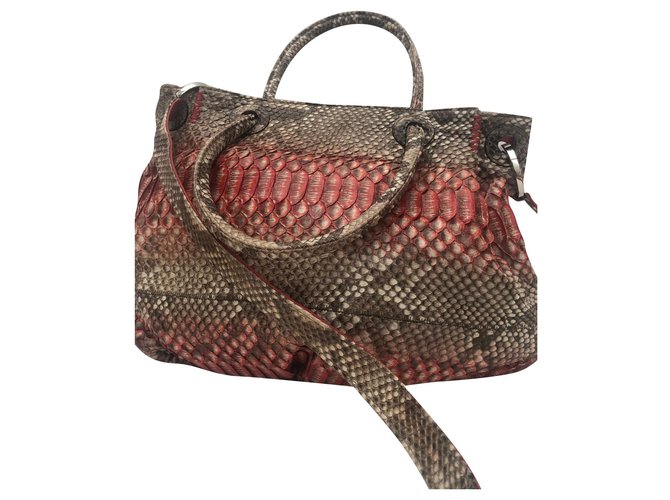 Autre Marque Handtasche Python Print Python drucken 