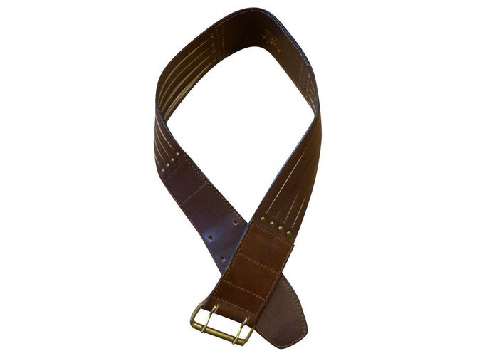 Alaïa Belts Brown Leather  ref.162750